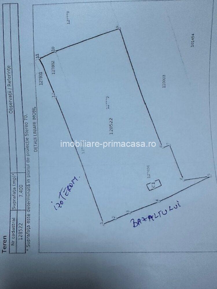 BAZALTULUI teren intravilan - zona industriala 7400mp deschidere mare! - imagine 2