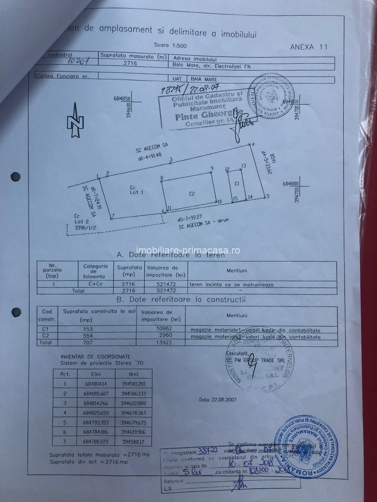 Hală industrială + teren 2.716 mp de vânzare în Baia Mare | Zonă industrială | 349.000 € - imagine 2